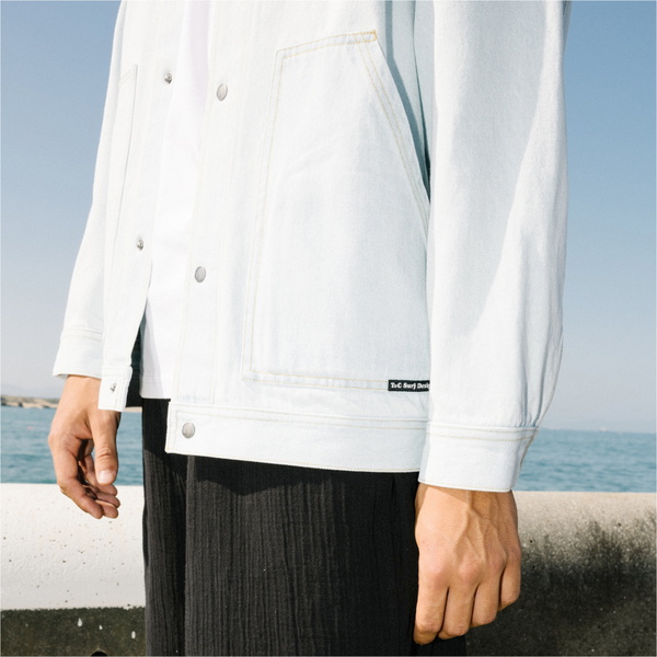 2026 T & C Surf Designs Mens Traveller Jacket TMTJK - Blue Light Used